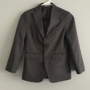 Geoffrey Beene Boy’s Pinstriped Grey Pantsuit Sz 8